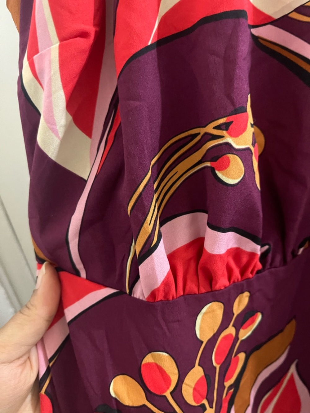 Sam Edelman Plum Floral & Abstract Print Sleeveless Maxi Dress - Picture 5 of 10